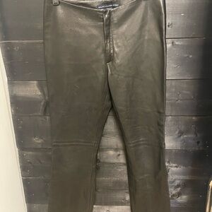 Ralph Lauren Sport Black Leather Pants